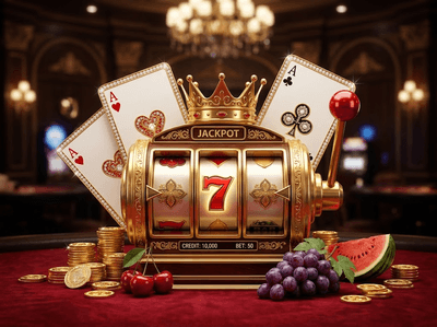 Futuristic digital casino vault with green neon lighting and cryptocurrency elements